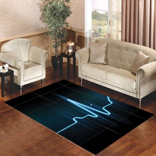 Ekg Blue Rectangle Rug Decor Area Rugs For Living Room Bedroom Kitchen Rugs Home Carpet Flooring TTG013003