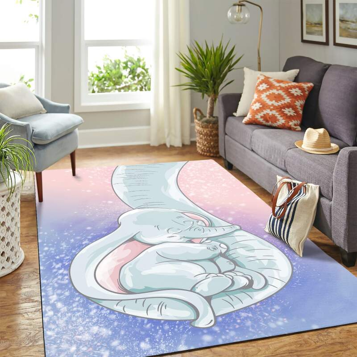 Elephant Carpet Floor Area Rug - Unique Anime Apparel for Fans