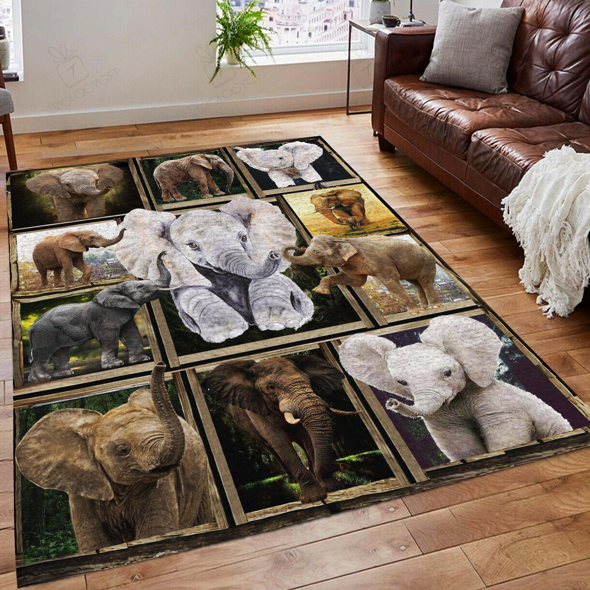 Elephant Rectangle Rug Decor Area Rugs For Living Room Bedroom Kitchen Rugs Home Carpet Flooring TTG013038