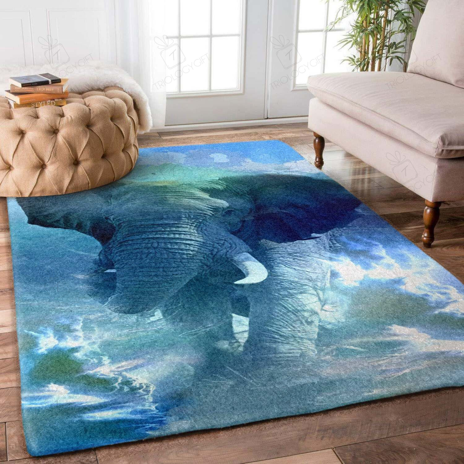 Elephant Rectangle Rug Decor Area Rugs For Living Room Bedroom Kitchen Rugs Home Carpet Flooring TTG013051