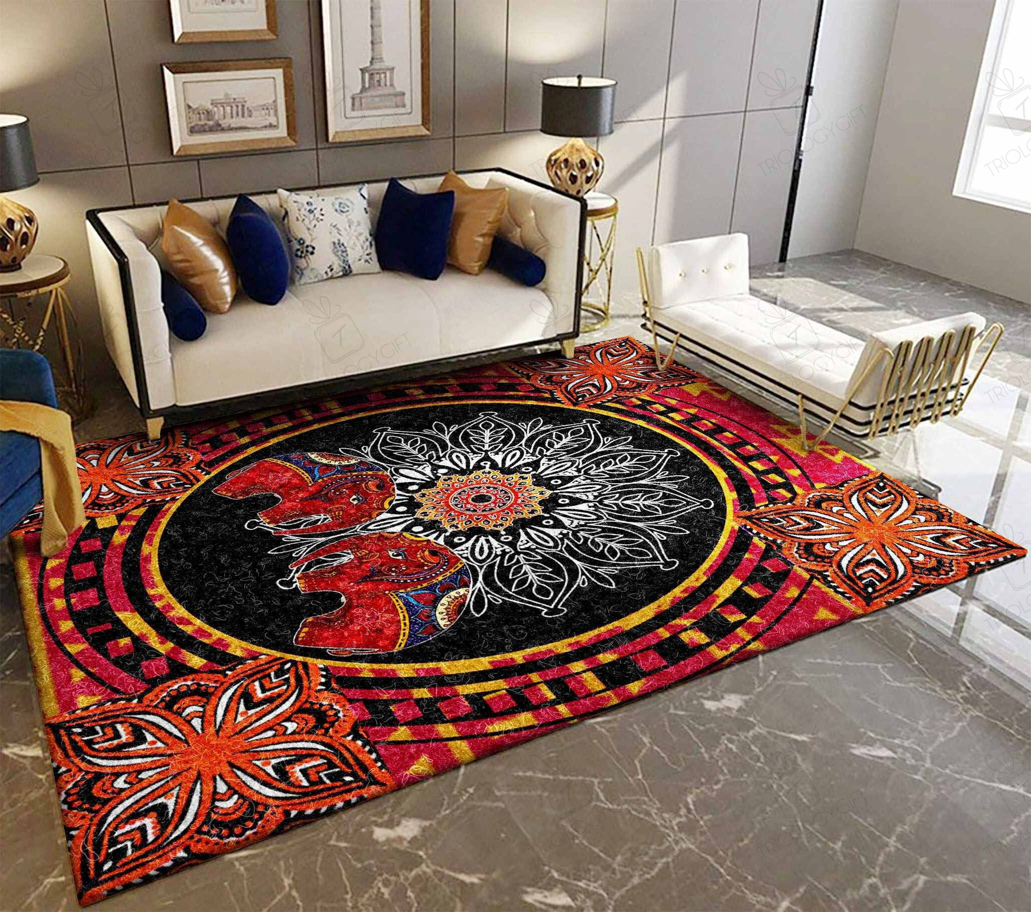 Elephant Rectangle Rug Decor Area Rugs For Living Room Bedroom Kitchen Rugs Home Carpet Flooring TTG013055