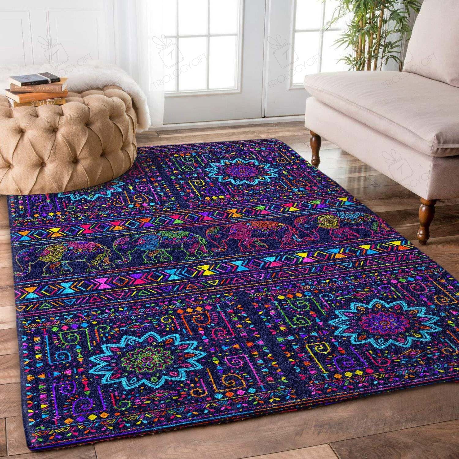 Elephant Rectangle Rug Decor Area Rugs For Living Room Bedroom Kitchen Rugs Home Carpet Flooring TTG013062