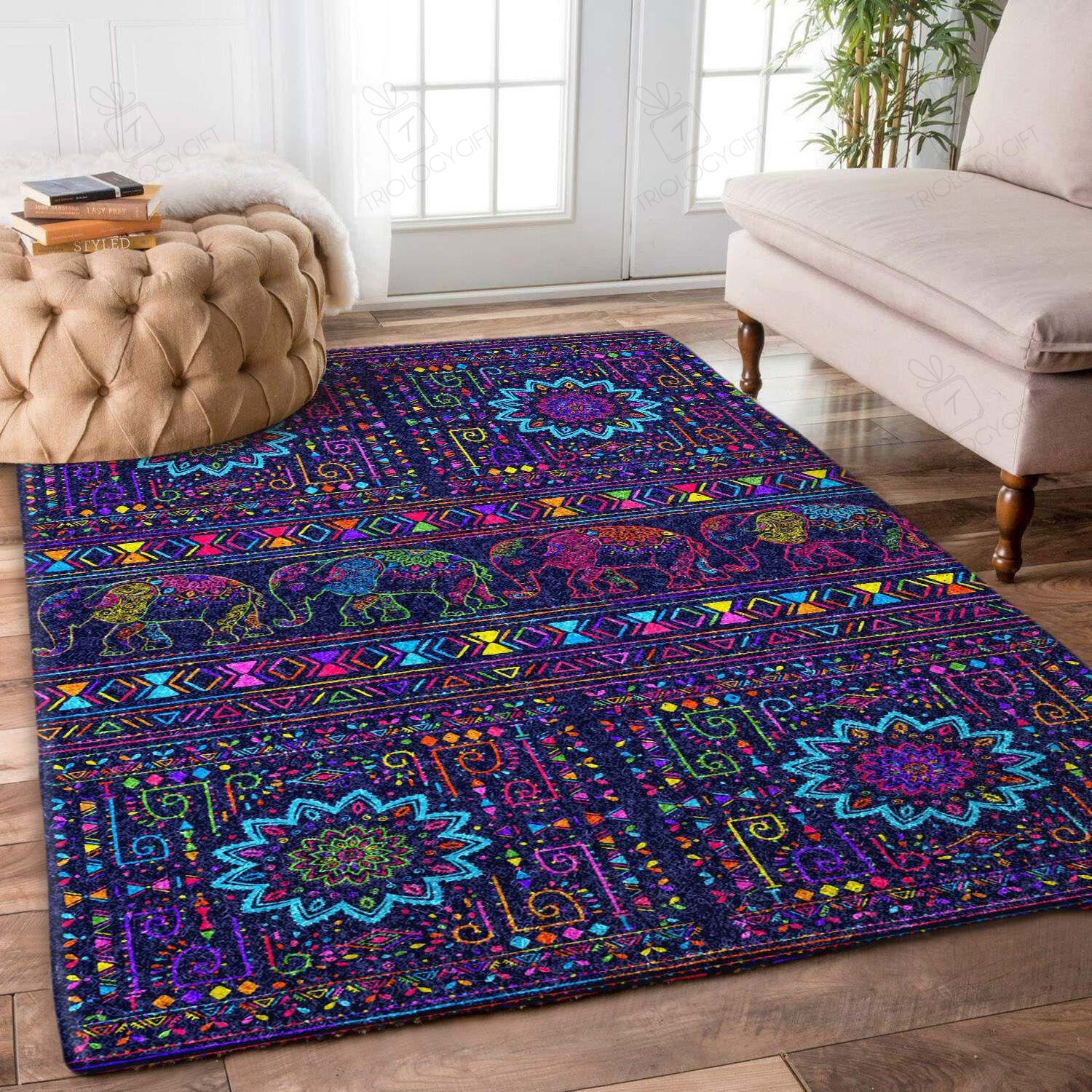 Elephant Rectangle Rug Decor Area Rugs For Living Room Bedroom Kitchen Rugs Home Carpet Flooring TTG013062