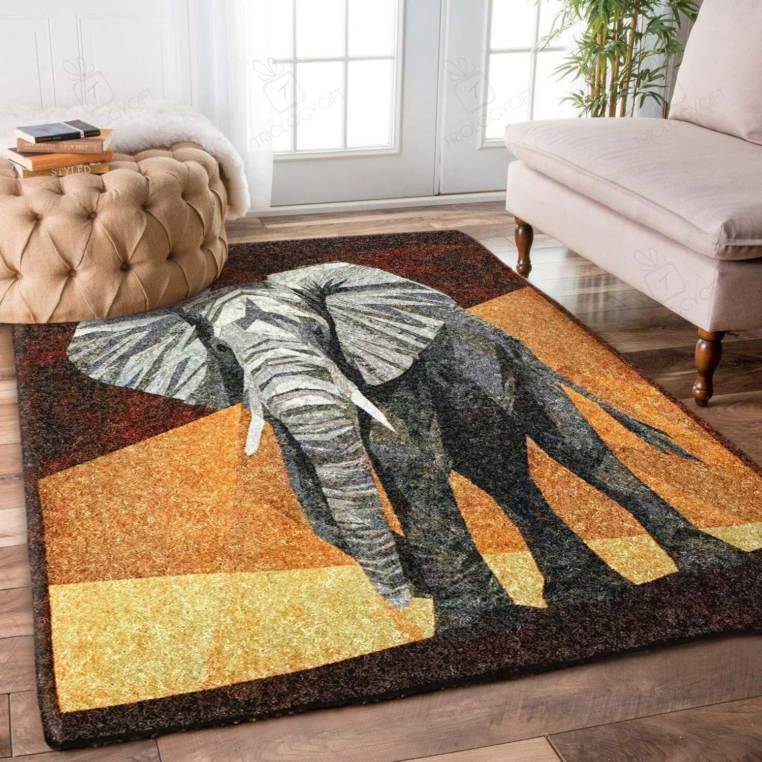 Elephant Rectangle Rug Decor Area Rugs For Living Room Bedroom Kitchen Rugs Home Carpet Flooring TTG013067