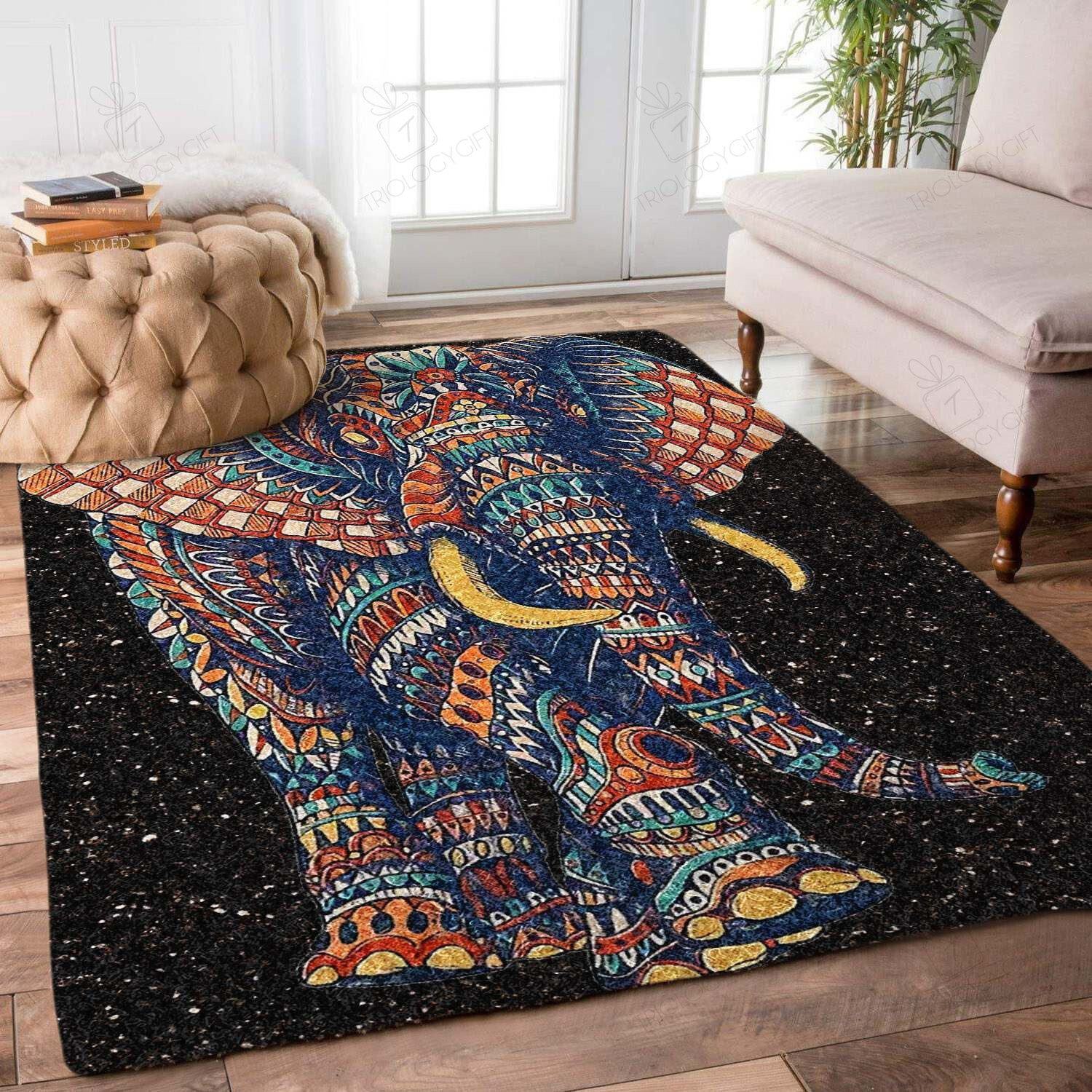 Elephant Rectangle Rug Decor Area Rugs For Living Room Bedroom Kitchen Rugs Home Carpet Flooring TTG013071