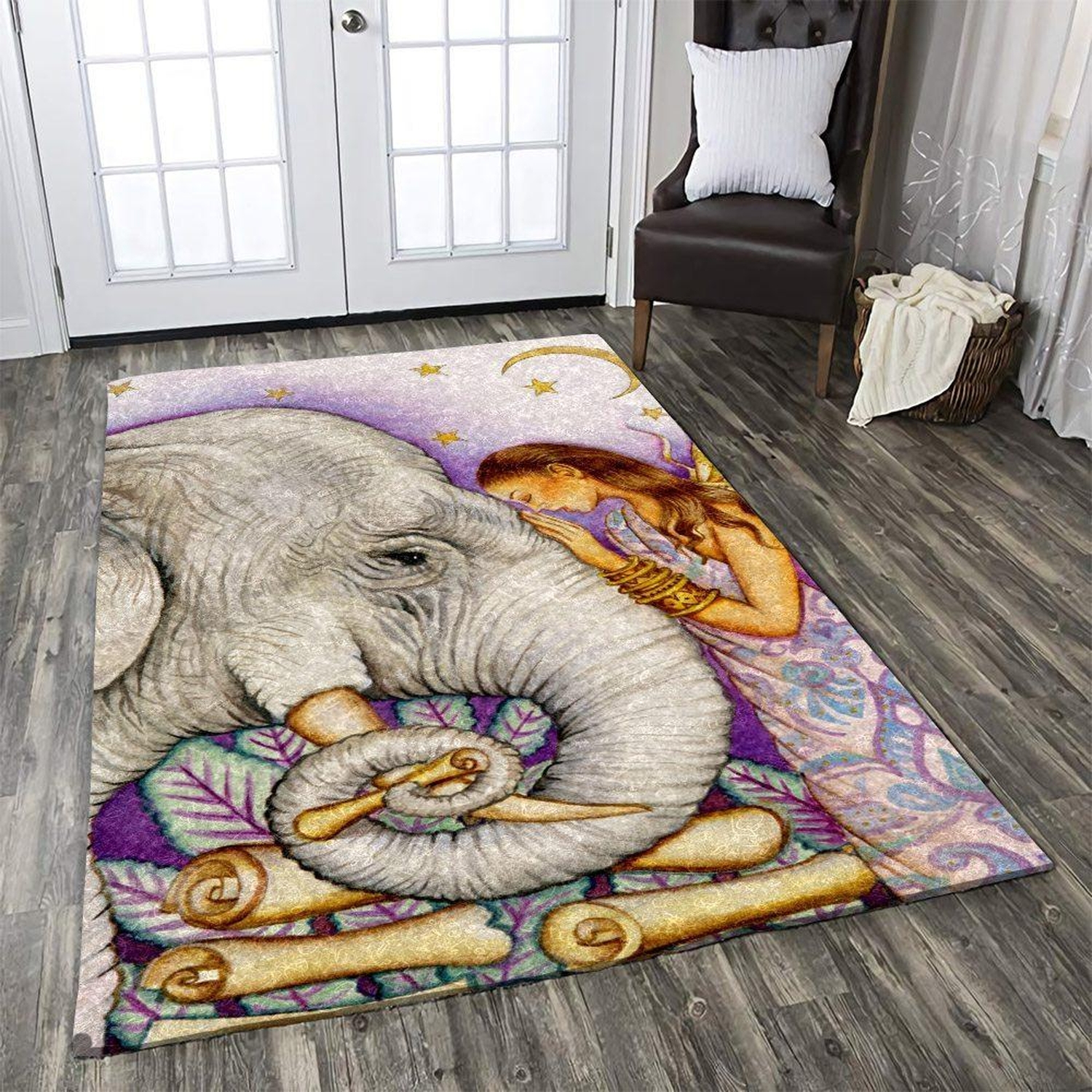 Elephant Spirits Rug - Unique Anime Apparel for Fans