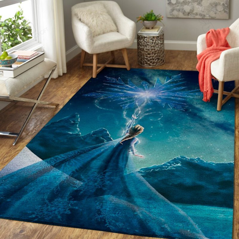 Elsa Frozen Movie Rectangle Rug Decor Area Rugs For Living Room Bedroom Kitchen Rugs Home Carpet Flooring TTG013128