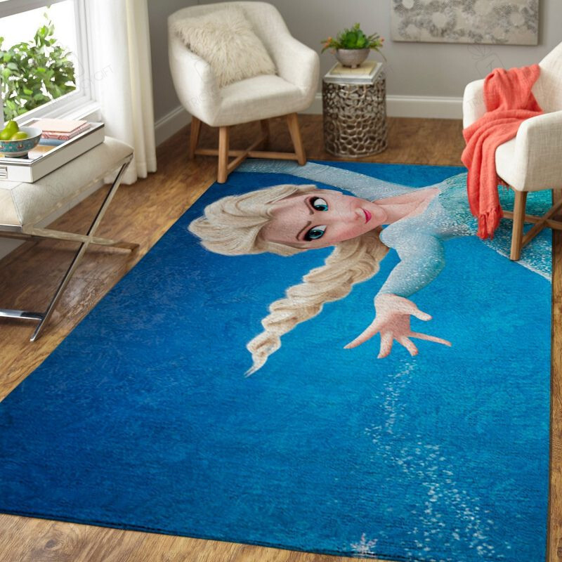 Elsa Frozen Movie Rectangle Rug Decor Area Rugs For Living Room Bedroom Kitchen Rugs Home Carpet Flooring TTG013129