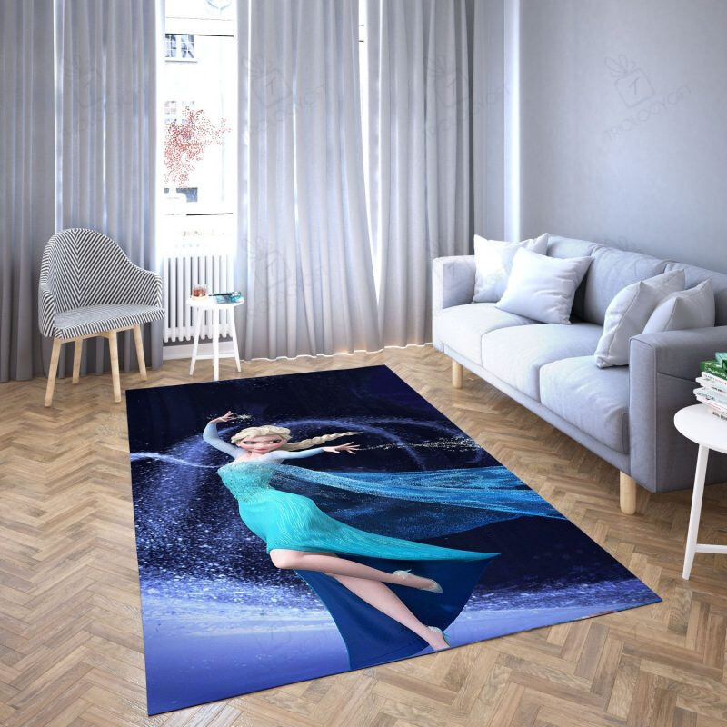 Elsa Princess Frozen Of  5 Rectangle Rug Decor Area Rugs For Living Room Bedroom Kitchen Rugs Home Carpet Flooring TTG013150