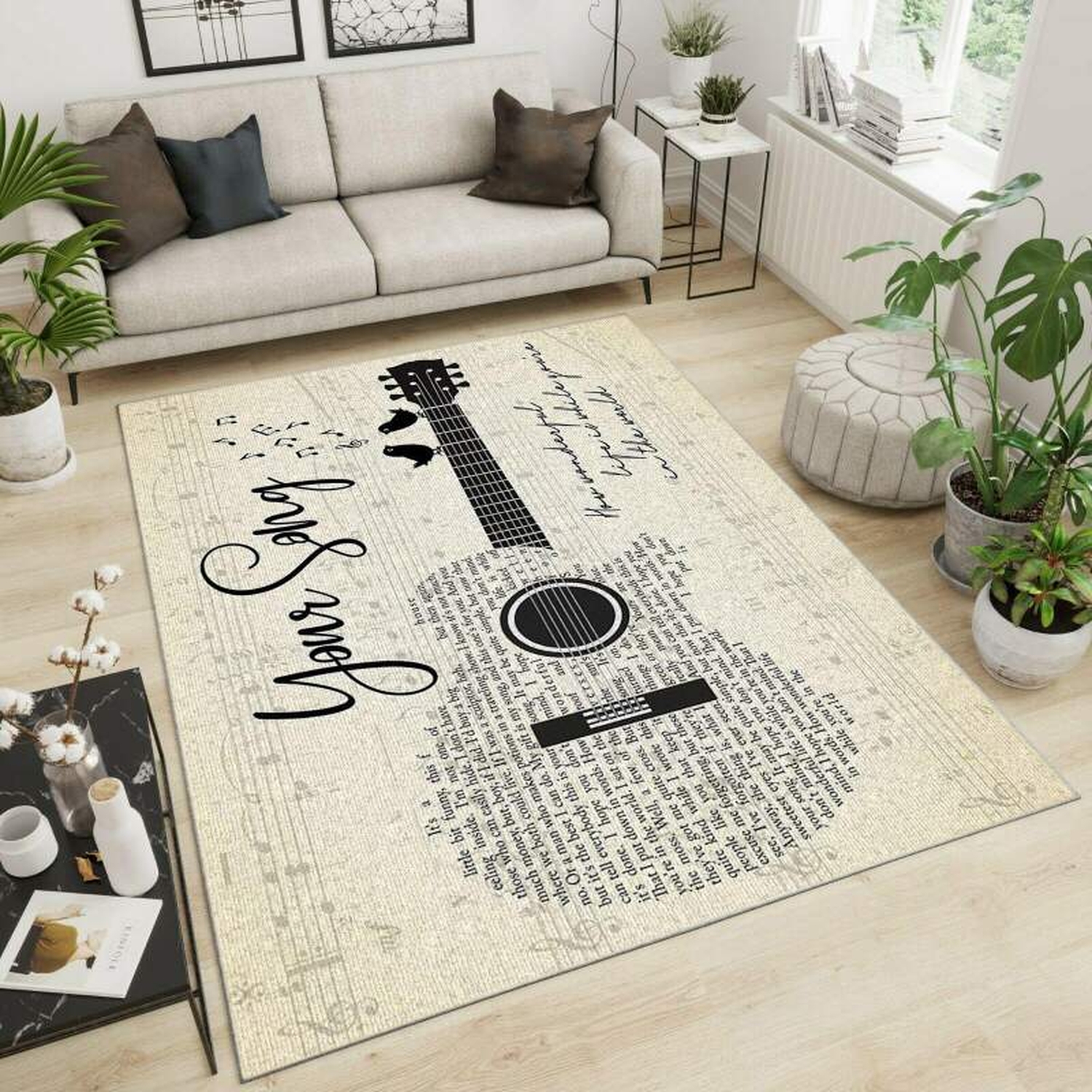 Elton John Your Song Area Rug - Unique Anime Apparel for Fans