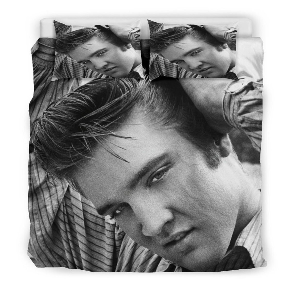 Elvis Presley Duvet Cover Set Bedding Set (Duvet Cover & Pillow Cases) - Unique Anime Apparel for Fans