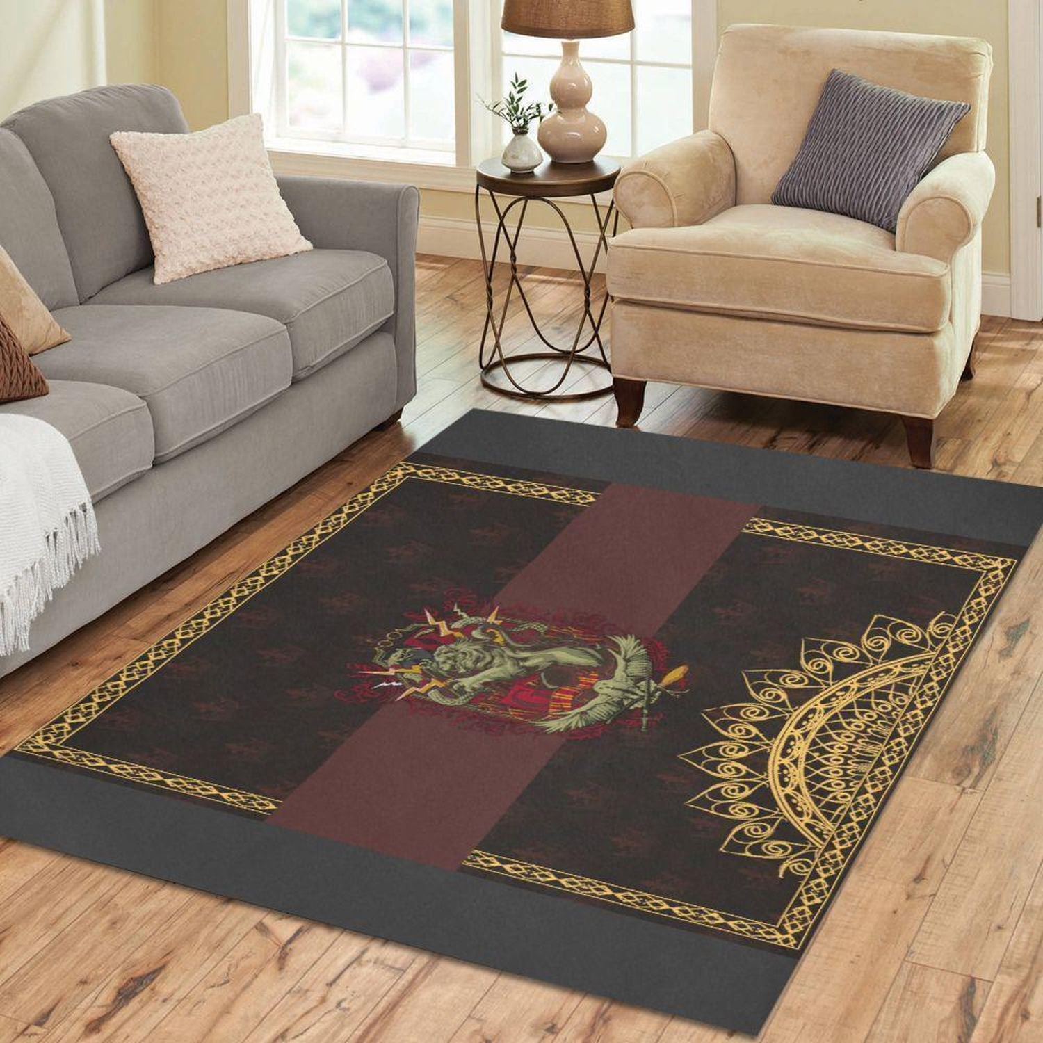 Emblem Harry Potter Area Rug - Unique Anime Apparel for Fans
