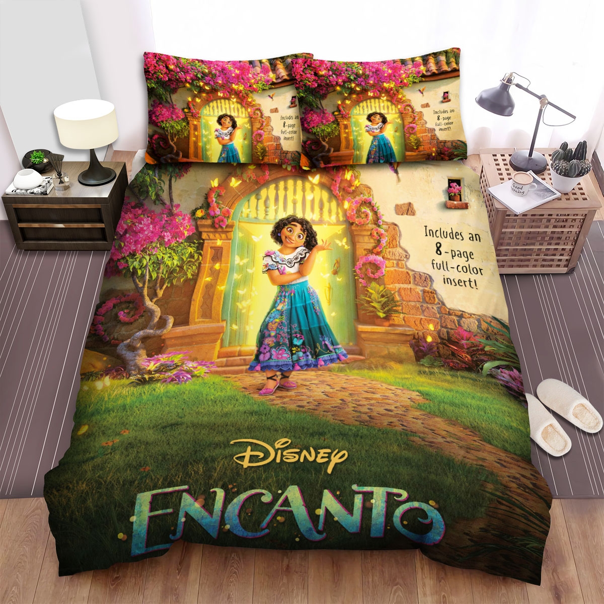 Encanto Movie Poster 4 Bed Sheets Spread Duvet Cover Bedding Set - Unique Anime Apparel for Fans
