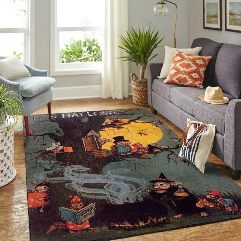 Es Halloween Rectangle Rug Decor Area Rugs For Living Room Bedroom Kitchen Rugs Home Carpet Flooring TTG013184