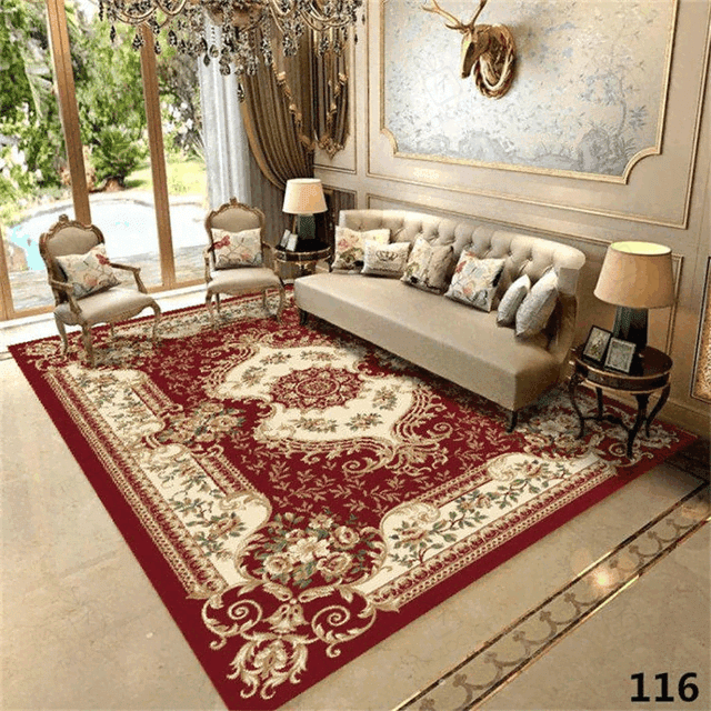 European Style Floral Rectangle Rug Decor Area Rugs For Living Room Bedroom Kitchen Rugs Home Carpet Flooring TTG013198