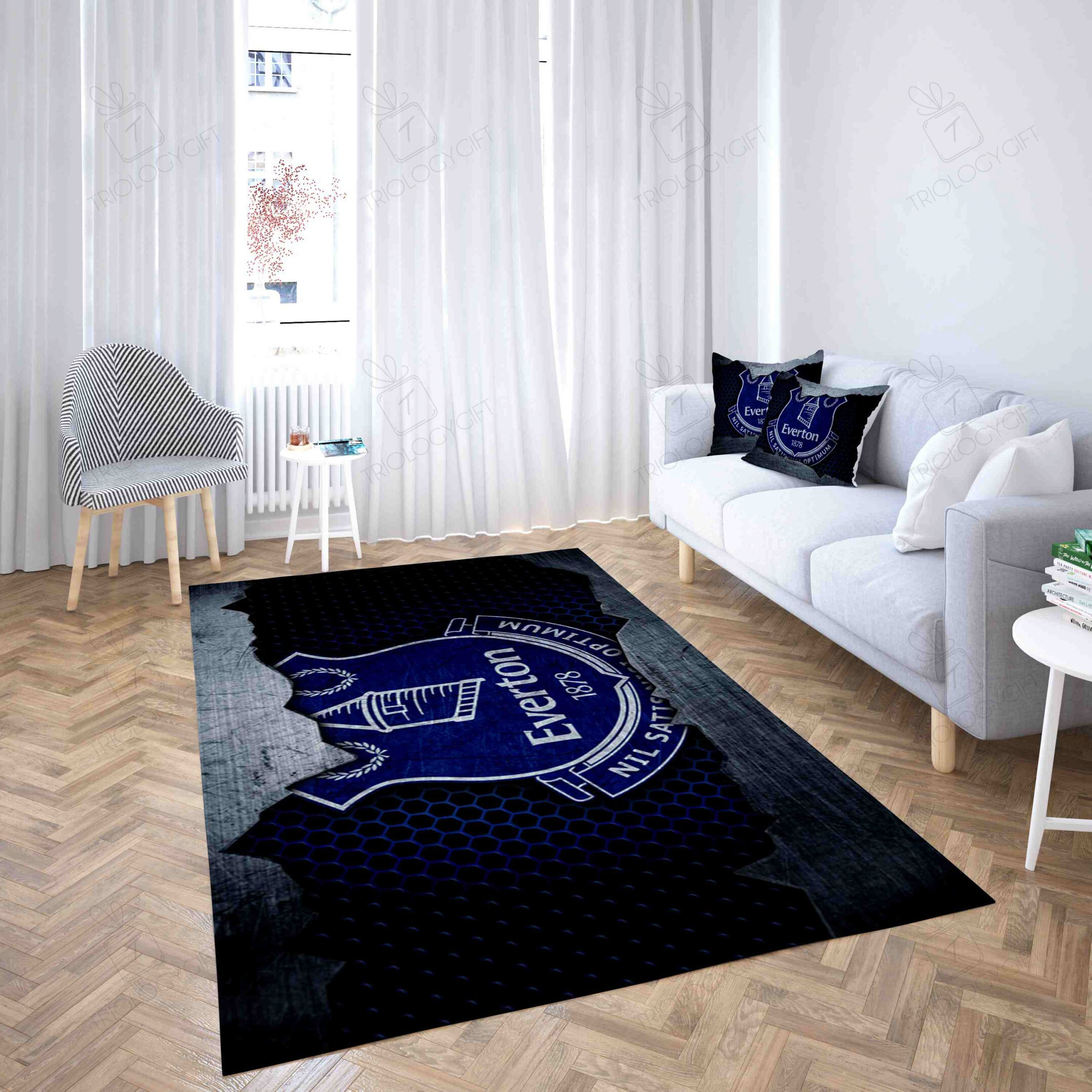 Everton Football Club 3D Design Rectangle Rug Decor Area Rugs For Living Room Bedroom Kitchen Rugs Home Carpet Flooring TTG013208