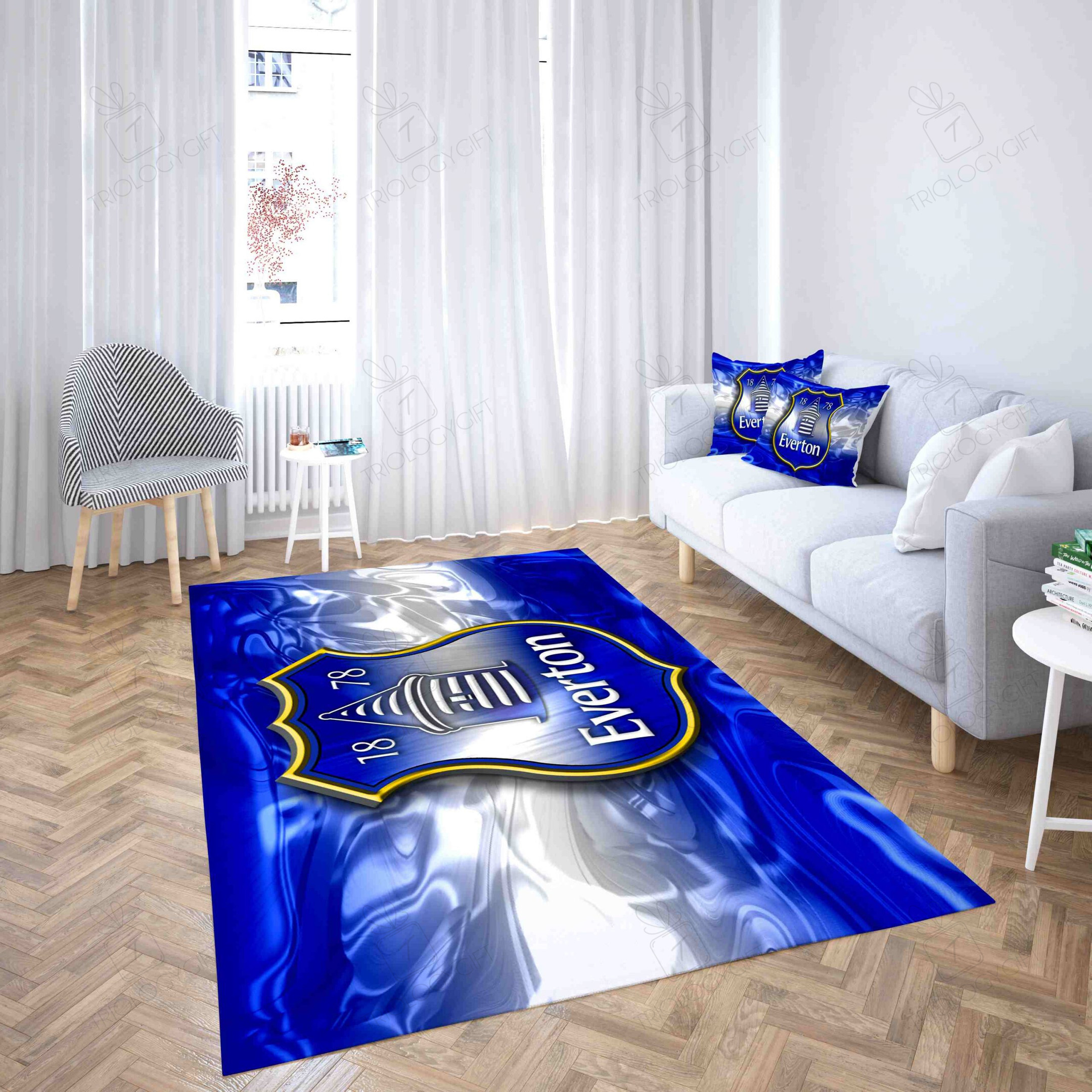 Everton Football Club Fanciful ColoTTG Rectangle Rug Decor Area Rugs For Living Room Bedroom Kitchen Rugs Home Carpet Flooring TTG013242