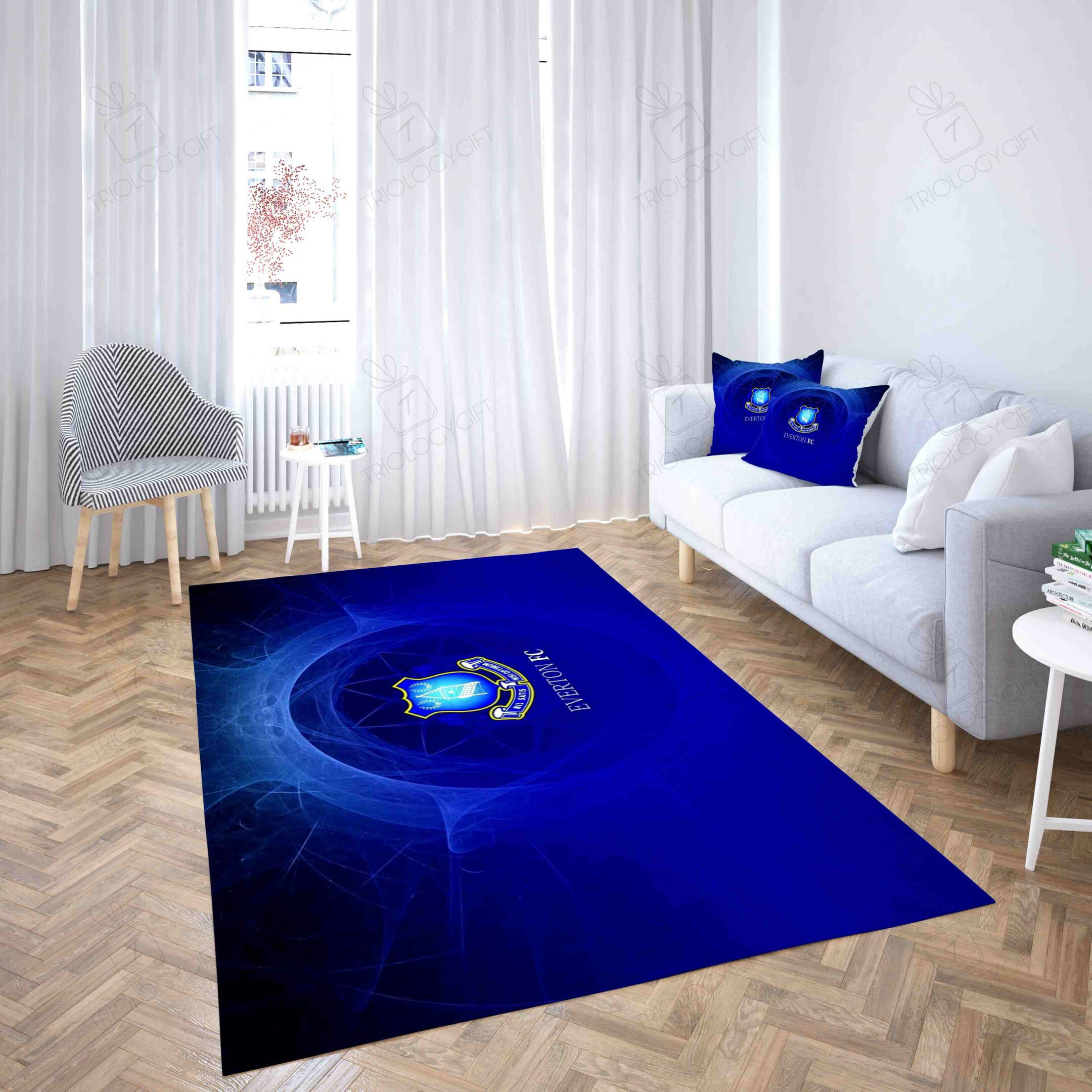 Everton Football Club Green Light Rectangle Rug Decor Area Rugs For Living Room Bedroom Kitchen Rugs Home Carpet Flooring TTG013245