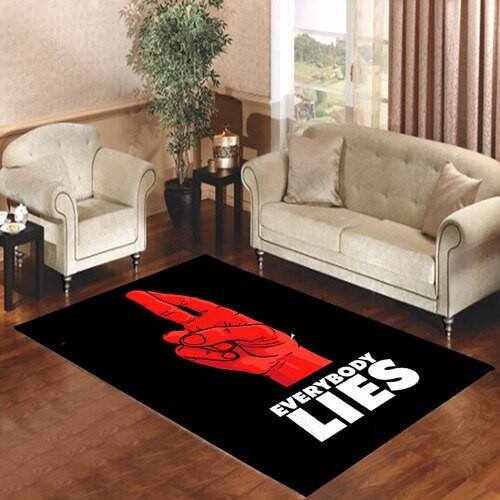 Everybody Lies House Rectangle Rug Decor Area Rugs For Living Room Bedroom Kitchen Rugs Home Carpet Flooring TTG013260