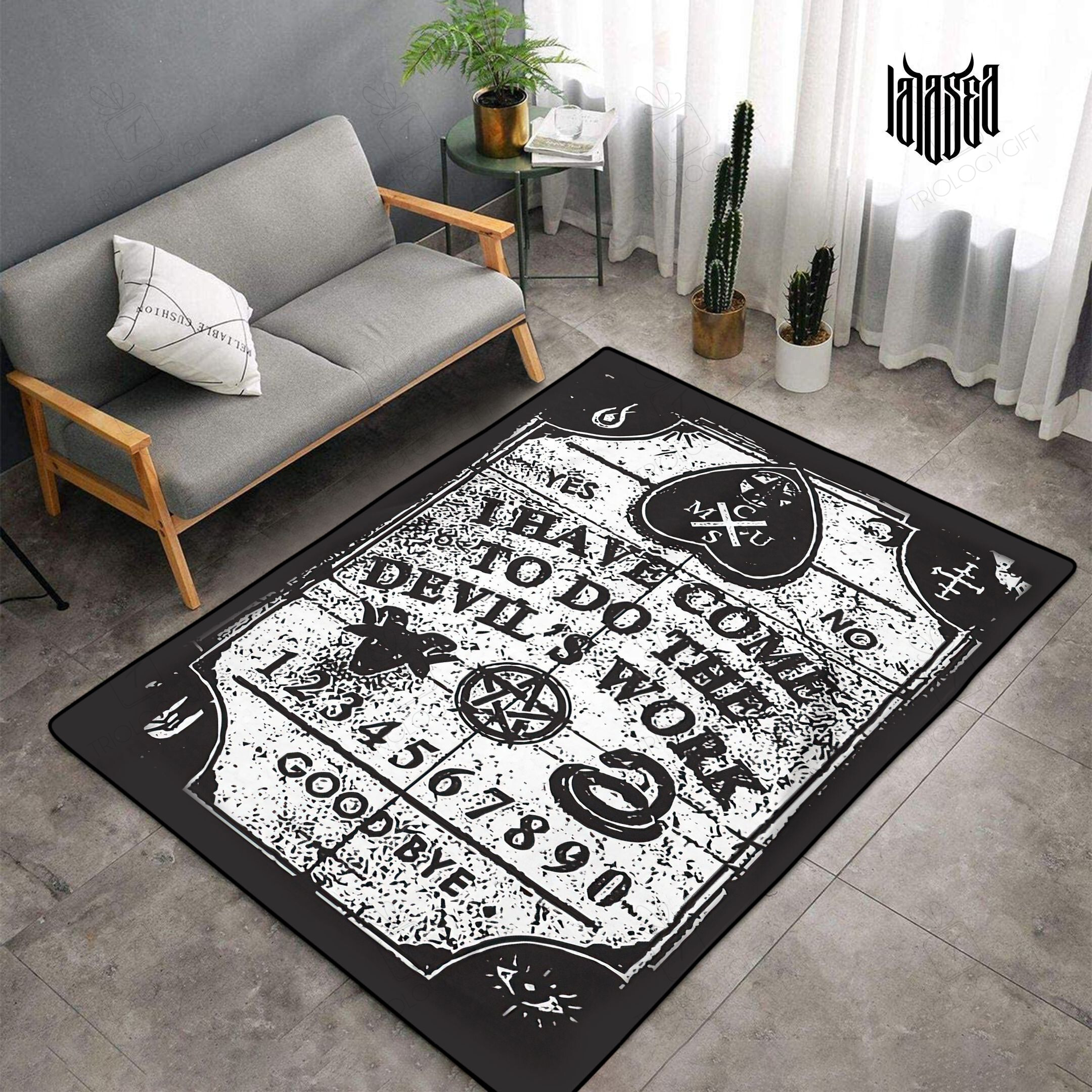 Evil Work Rectangle Rug Decor Area Rugs For Living Room Bedroom Kitchen Rugs Home Carpet Flooring TTG013268