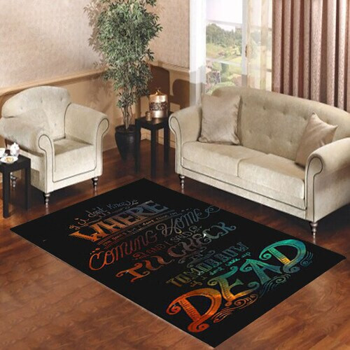Fall Out Boy Alone Together Lyrics Dark Rectangle Rug Decor Area Rugs For Living Room Bedroom Kitchen Rugs Home Carpet Flooring TTG013303