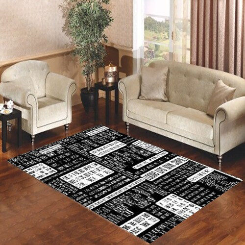 Fall Out Boy Lyric Case Rectangle Rug Decor Area Rugs For Living Room Bedroom Kitchen Rugs Home Carpet Flooring TTG013307