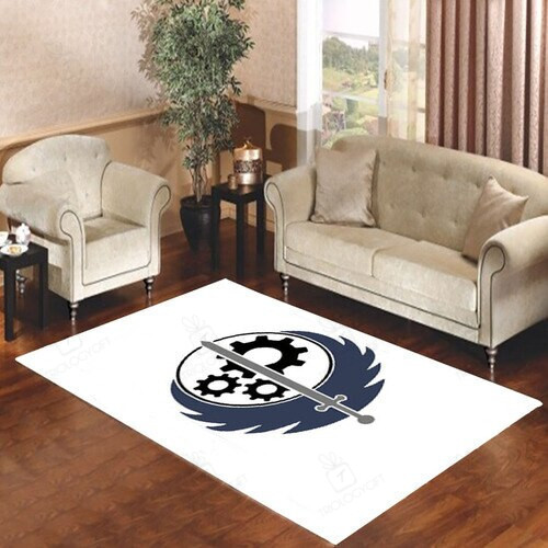 Fallout Brotherhood Of Steel Rectangle Rug Decor Area Rugs For Living Room Bedroom Kitchen Rugs Home Carpet Flooring TTG013314