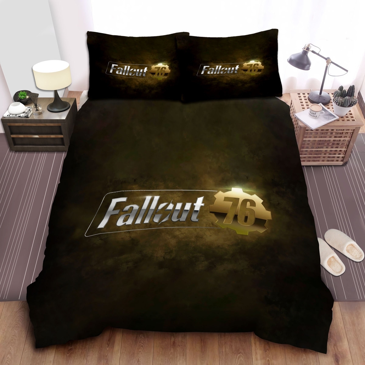 Fallout Fallout 76 Gear Bed Sheets Spread Duvet Cover Bedding Set - Unique Anime Apparel for Fans