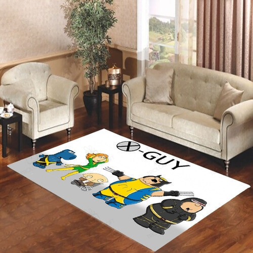 Family Guy X Men Rectangle Rug Decor Area Rugs For Living Room Bedroom Kitchen Rugs Home Carpet Flooring TTG013319