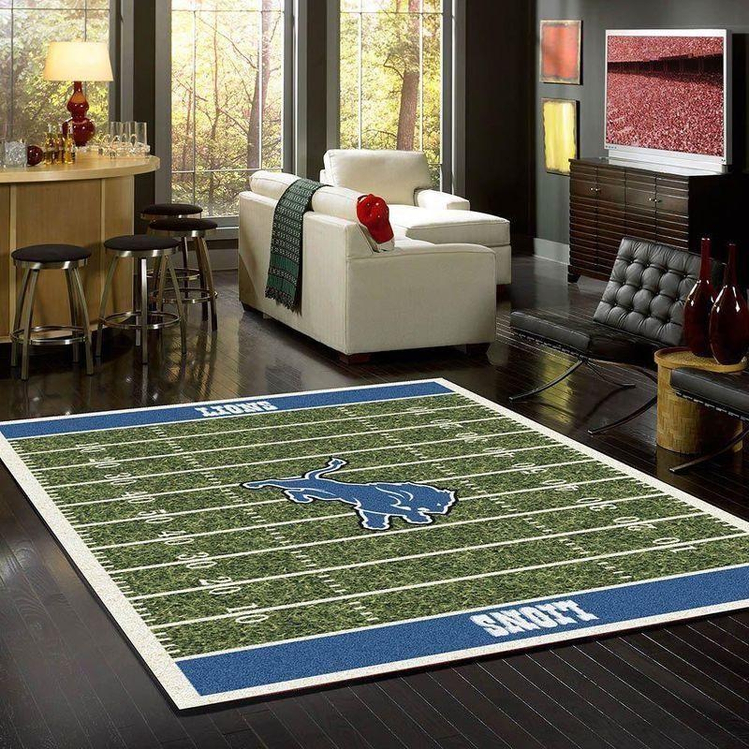 Fans Detroit Lions Area Rug - Unique Anime Apparel for Fans