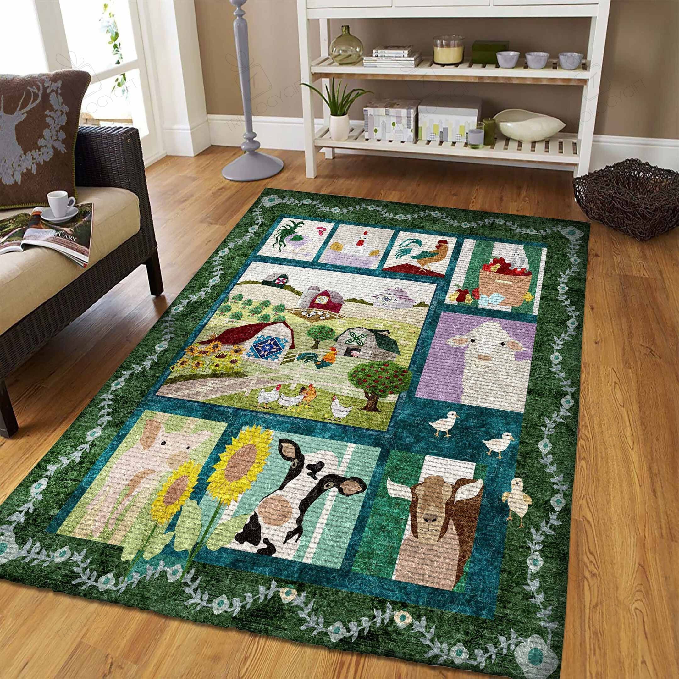 Farm Rectangle Rug Decor Area Rugs For Living Room Bedroom Kitchen Rugs Home Carpet Flooring TTG013353