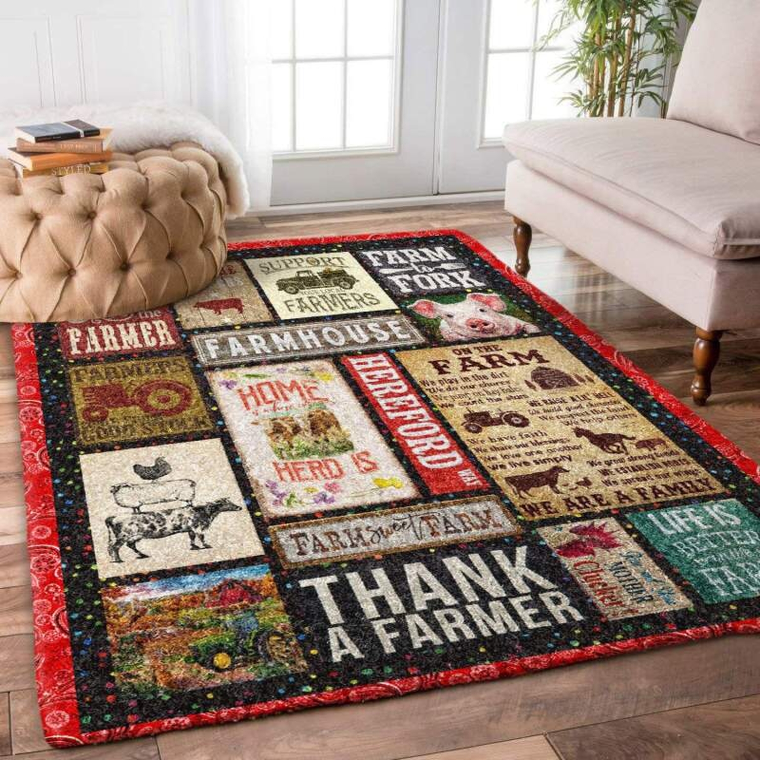 Farmer Rug - Unique Anime Apparel for Fans