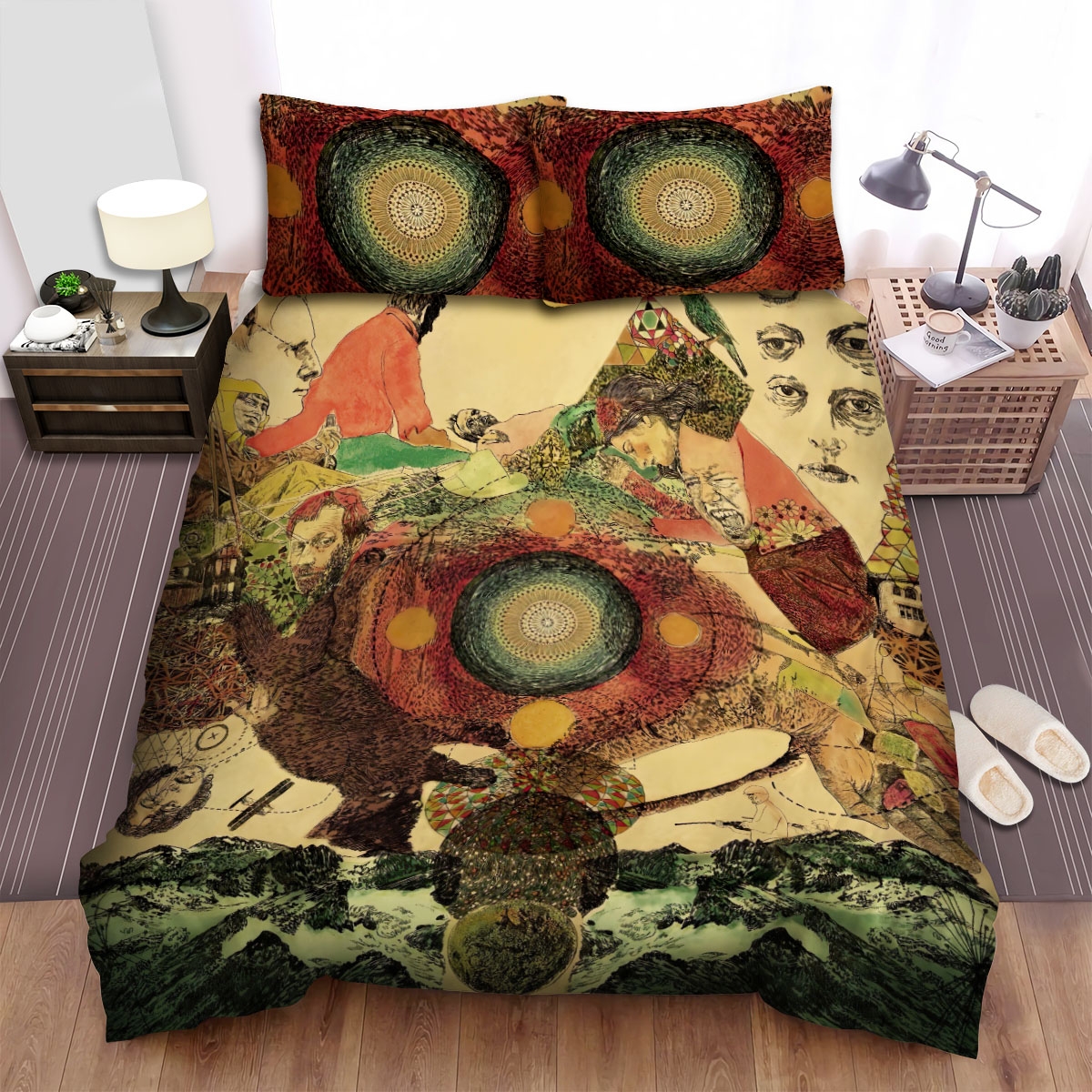 Father John Misty Helplessness Blues Album Music Bed Sheets Spread Duvet Cover Bedding Set - Unique Anime Apparel for Fans