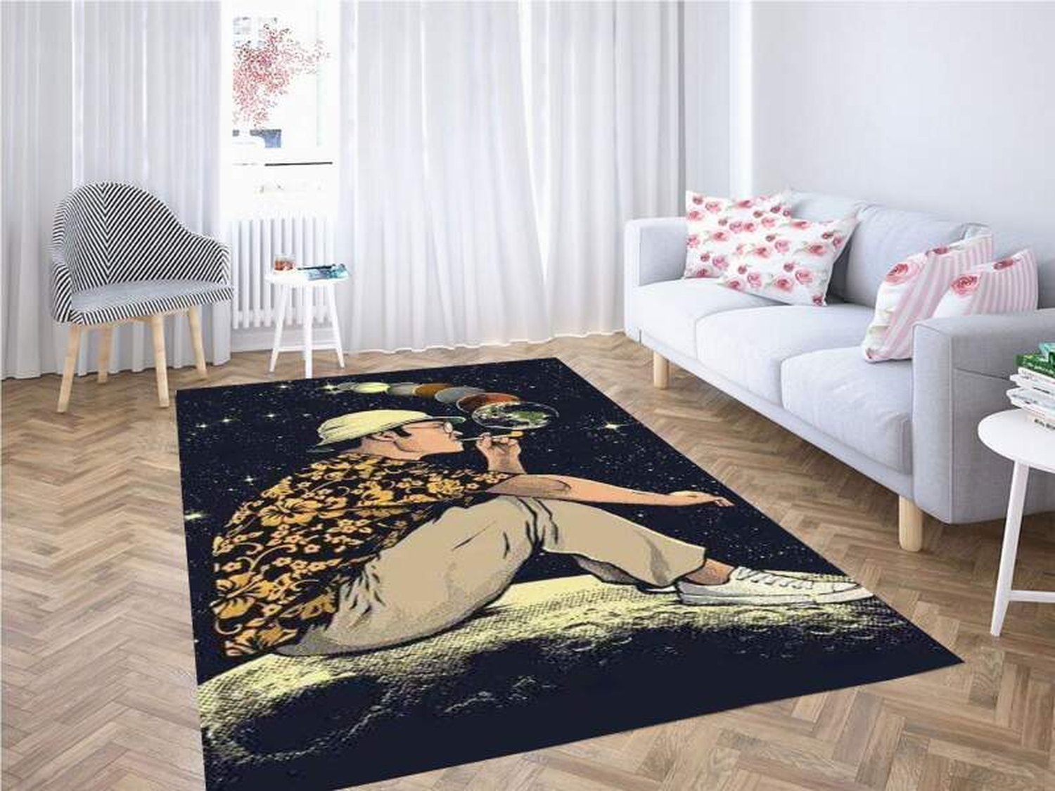 Fear Loathing Galaxies Carpet Rug - Unique Anime Apparel for Fans