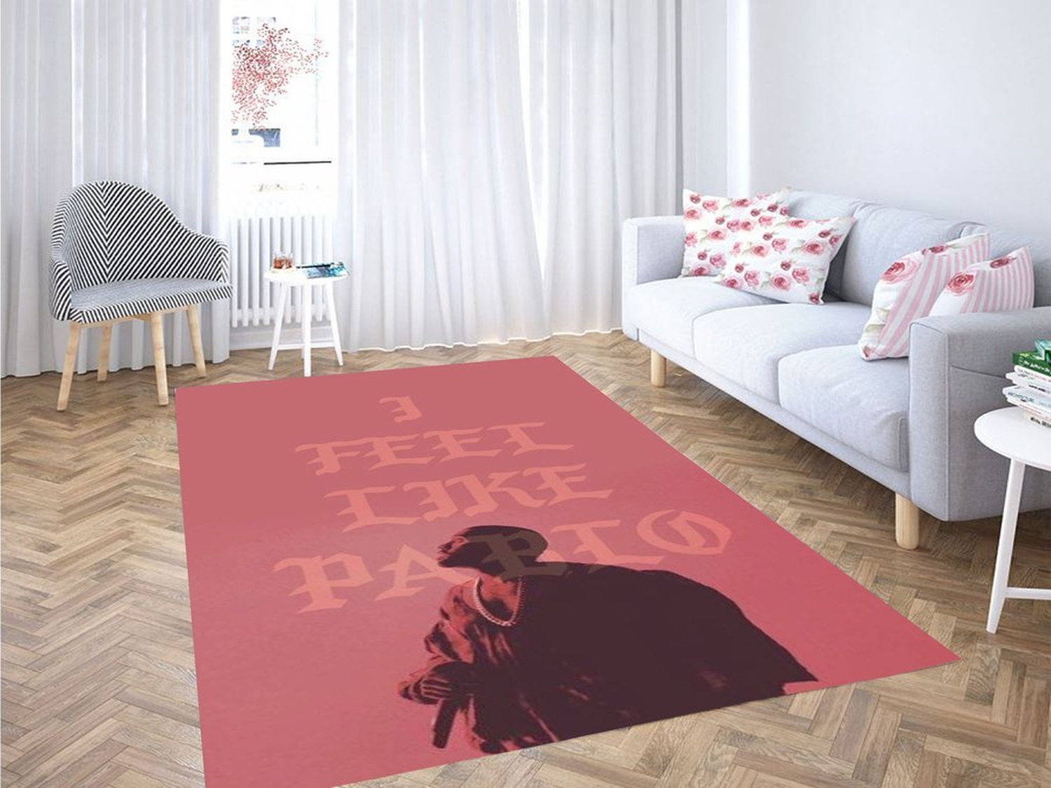 Feel Like Pablo Wallpaper Living Room Modern Carpet Rug - Unique Anime Apparel for Fans