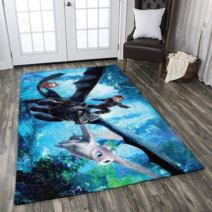 Felacia Cartoon Movie How To Train Your Dragon Lr56429 Rectangle Rug Decor Area Rugs For Living Room Bedroom Kitchen Rugs Home Carpet Flooring TTG013399