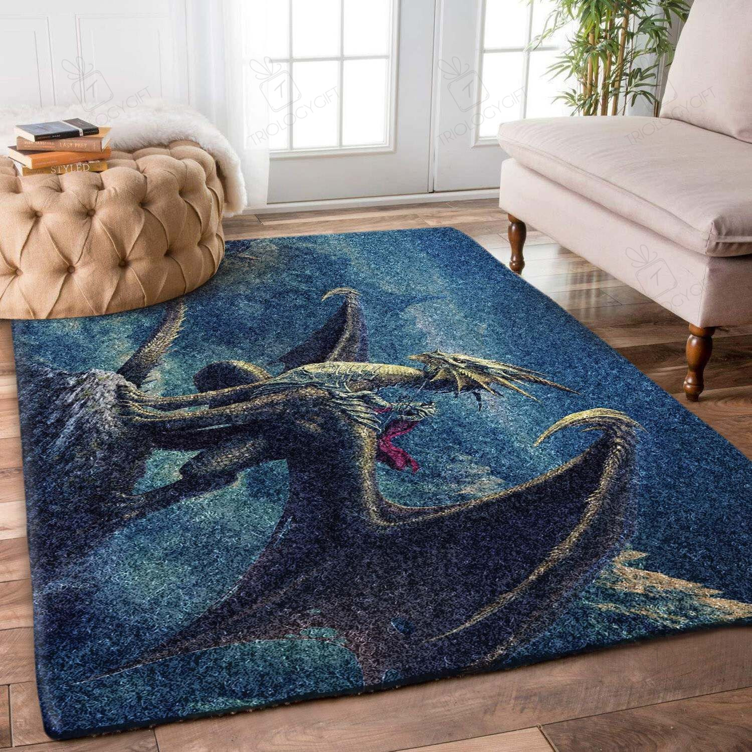 Felacia Dragon Hnr Rectangle Rug Decor Area Rugs For Living Room Bedroom Kitchen Rugs Home Carpet Flooring TTG013409