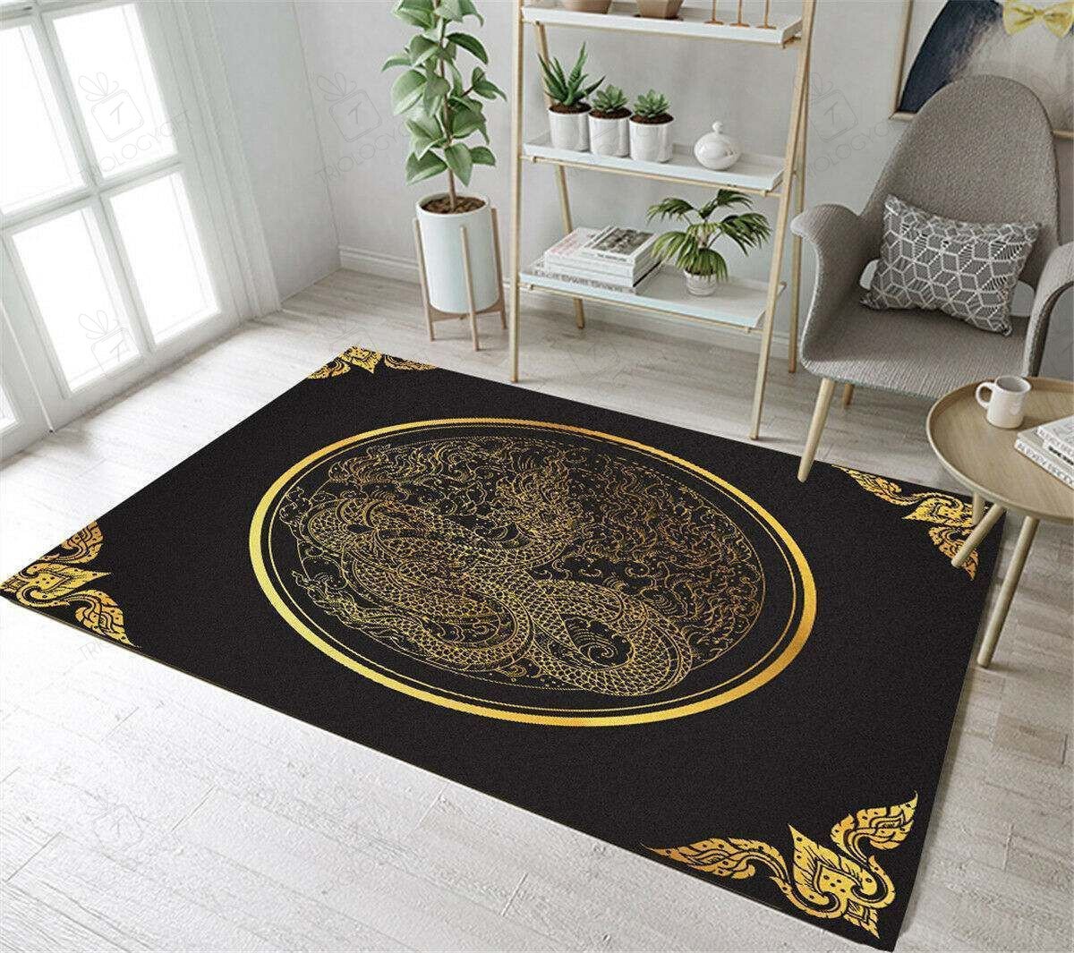 Felacia Dragon Rectangle Rug Decor Area Rugs For Living Room Bedroom Kitchen Rugs Home Carpet Flooring TTG013402