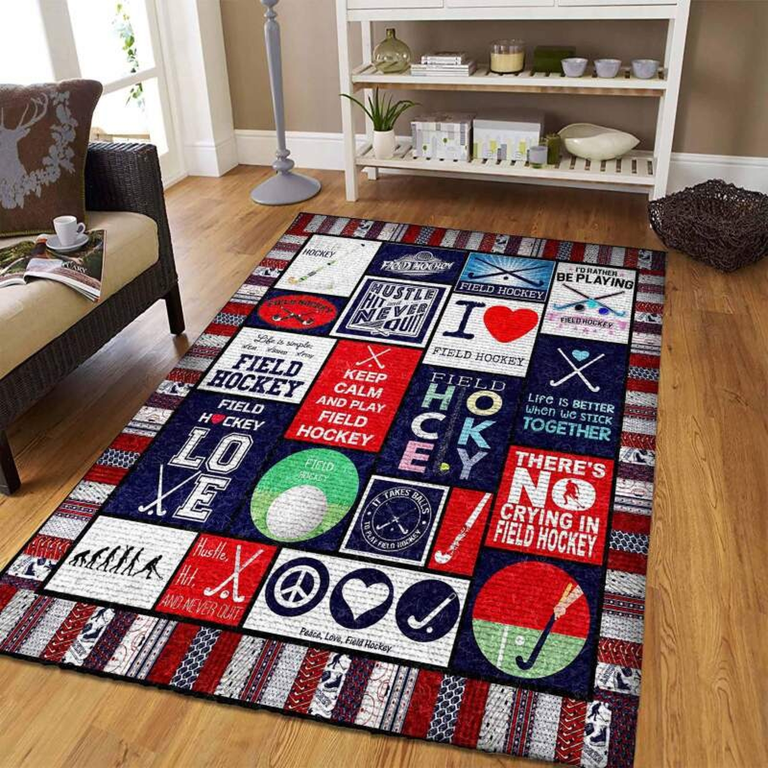 Field Hockey Rug - Unique Anime Apparel for Fans
