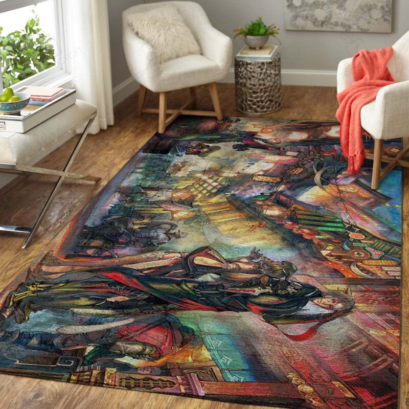 Final Fantasy Game Modern Mat Rectangle Rug Decor Area Rugs For Living Room Bedroom Kitchen Rugs Home Carpet Flooring TTG013510