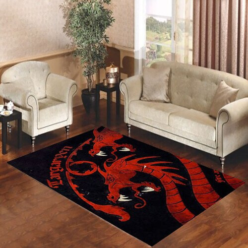 Fire And Blood Targaryen Game Of Thrones Rectangle Rug Decor Area Rugs For Living Room Bedroom Kitchen Rugs Home Carpet Flooring TTG013524