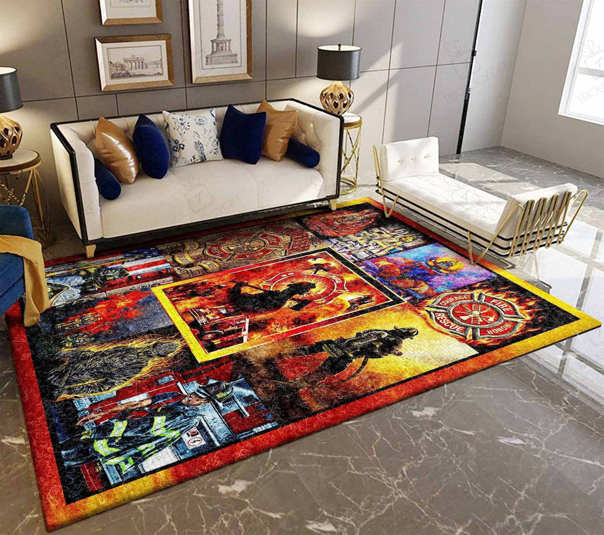 Fireman Ii39834 Rectangle Rug Decor Area Rugs For Living Room Bedroom Kitchen Rugs Home Carpet Flooring TTG013552