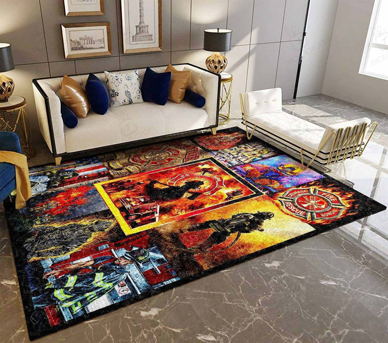 Fireman Rectangle Rug Decor Area Rugs For Living Room Bedroom Kitchen Rugs Home Carpet Flooring TTG013553