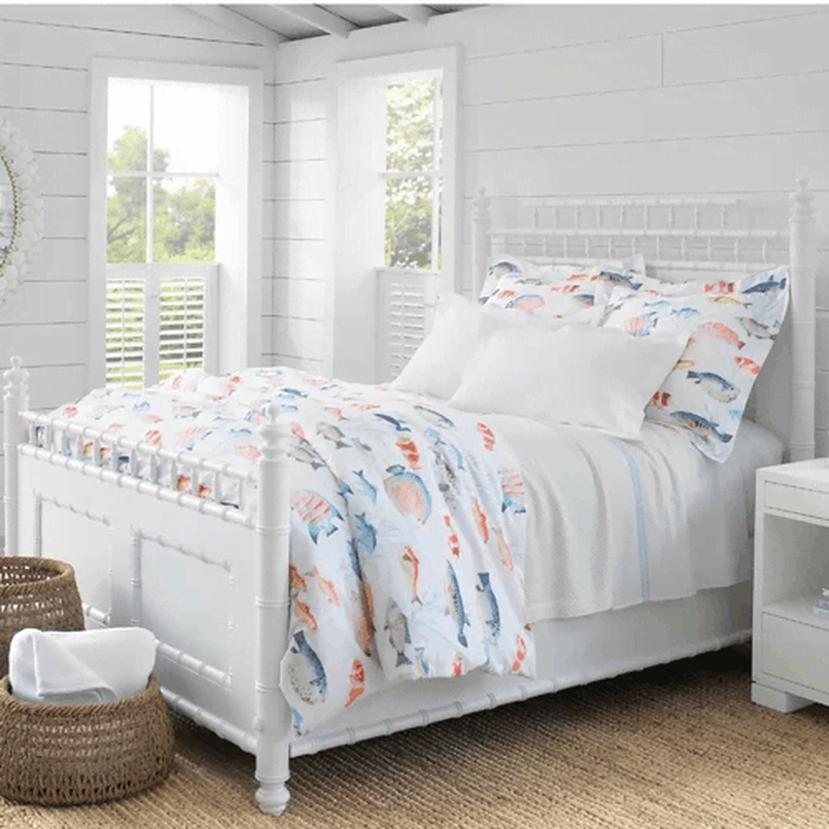 Fish Ocean Bed Sheets Spread Duvet Cover Bedding Set - Unique Anime Apparel for Fans