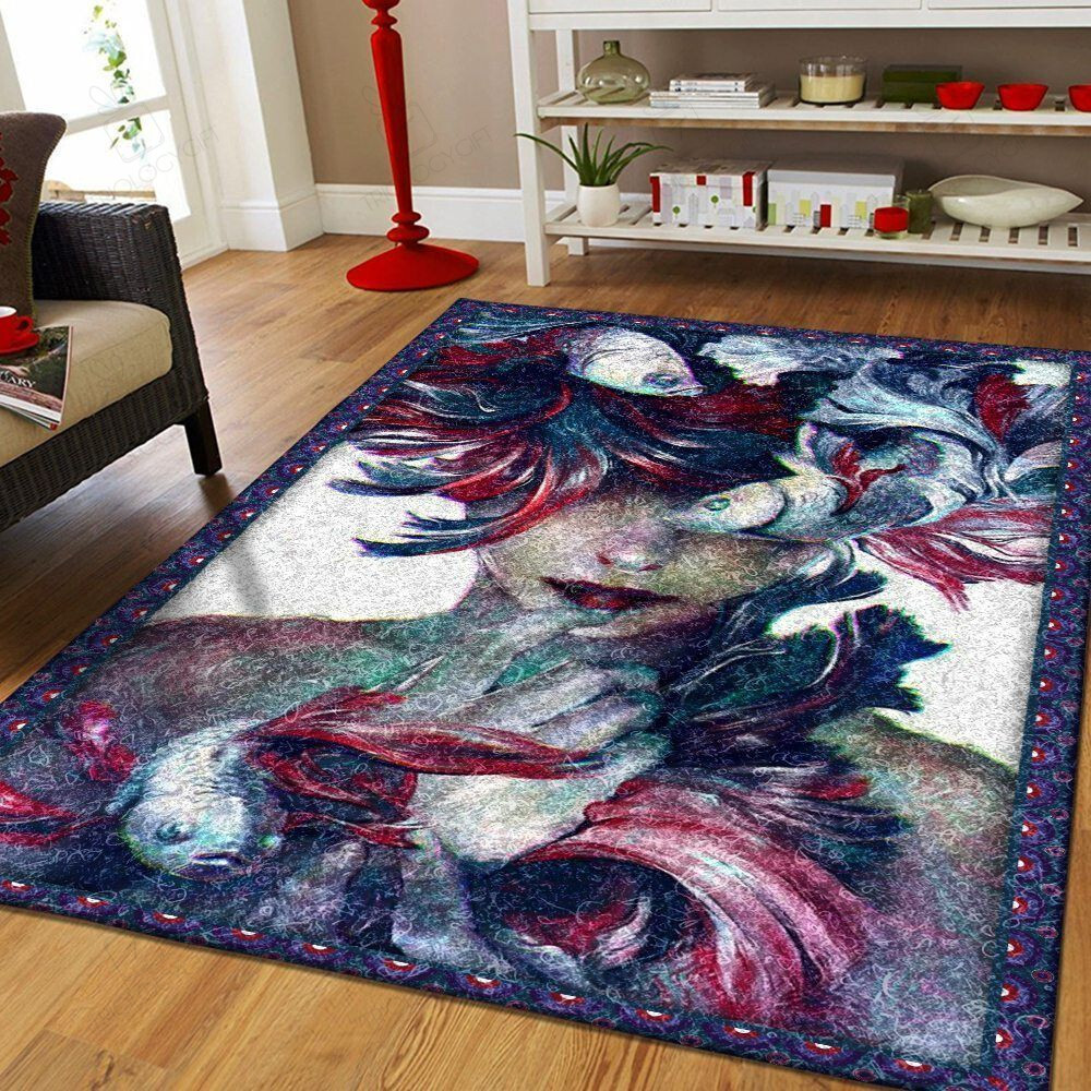 Fish Rectangle Rug Decor Area Rugs For Living Room Bedroom Kitchen Rugs Home Carpet Flooring TTG013566