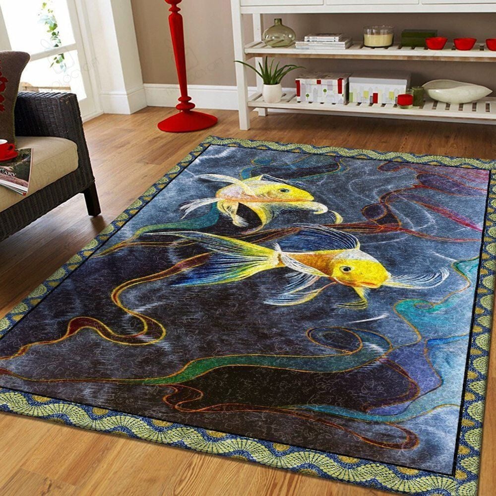 Fish Rectangle Rug Decor Area Rugs For Living Room Bedroom Kitchen Rugs Home Carpet Flooring TTG013569
