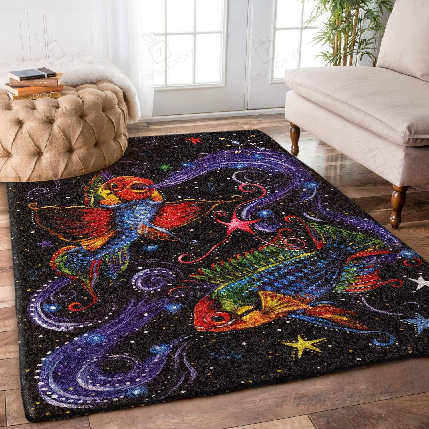 Fish Rectangle Rug Decor Area Rugs For Living Room Bedroom Kitchen Rugs Home Carpet Flooring TTG013575