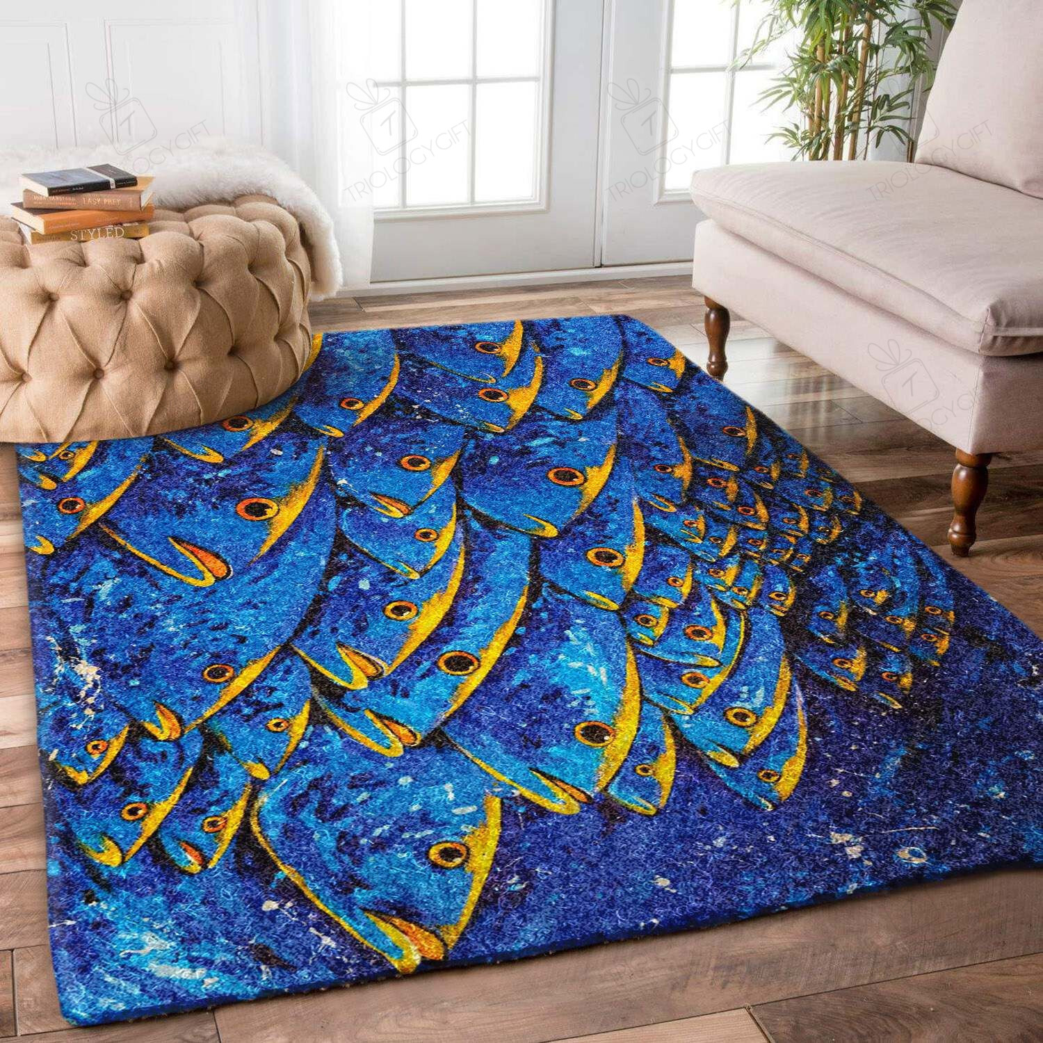 Fish Rectangle Rug Decor Area Rugs For Living Room Bedroom Kitchen Rugs Home Carpet Flooring TTG013576