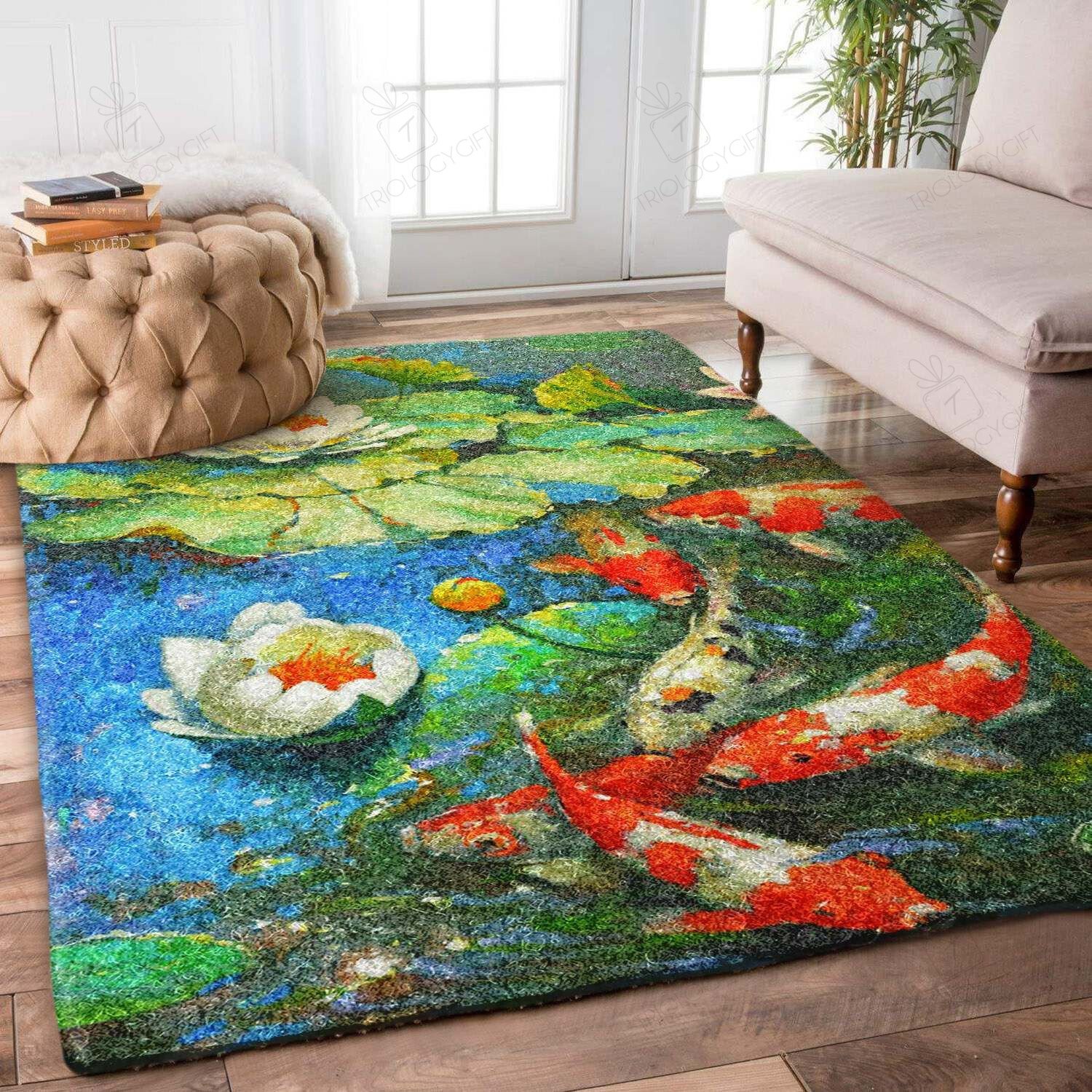 Fish Rectangle Rug Decor Area Rugs For Living Room Bedroom Kitchen Rugs Home Carpet Flooring TTG013579