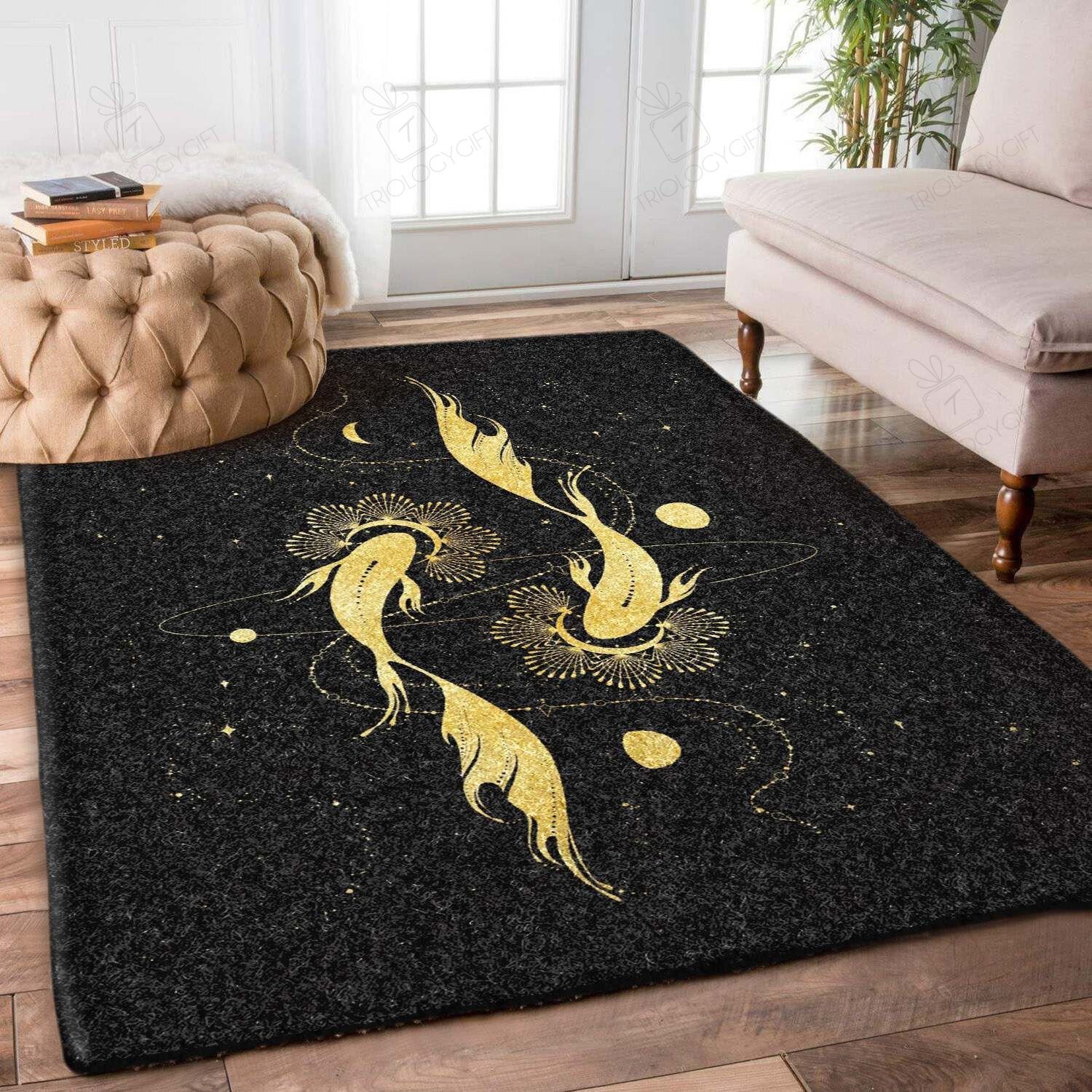 Fishes Rectangle Rug Decor Area Rugs For Living Room Bedroom Kitchen Rugs Home Carpet Flooring TTG013594